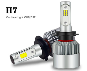 Becuri auto cu LED H7 6500K 72w 8000 lumeni, universale