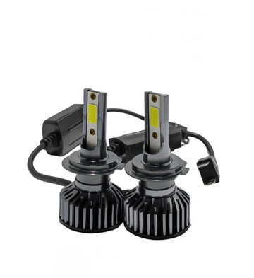 Set 2 becuri auto Led F2 cob H7, Canbus, 100W, 6000k lumina alb-rece, 12.000 lumeni