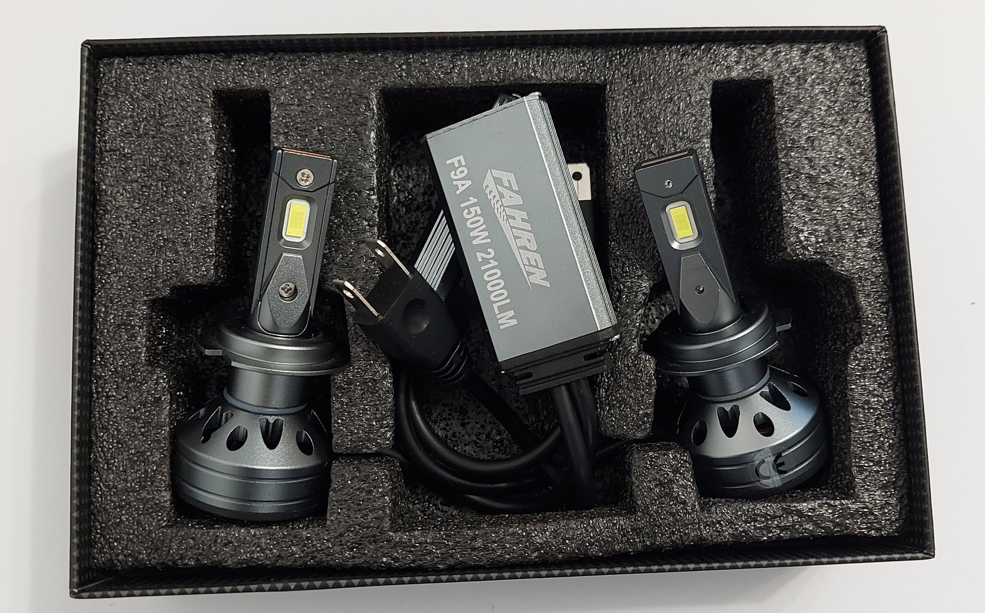 Set 2 becuri LED H7, F9A, can-bus, 150W,6000k, 30.000h, 11000Lm, 12V - SoareOnline