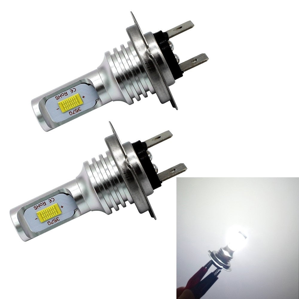 Set 2 Becuri auto H7, 12 LED SMD, 80W/bec, alb rece , 3 Seturi 100lei - SoareOnline