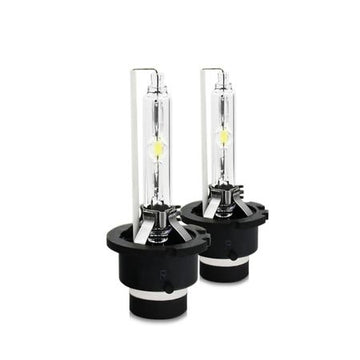 Set 2 Becuri auto Xenon pentru far, D2S , 35W, 6000K, White Knight, Super Vision, lumina alba