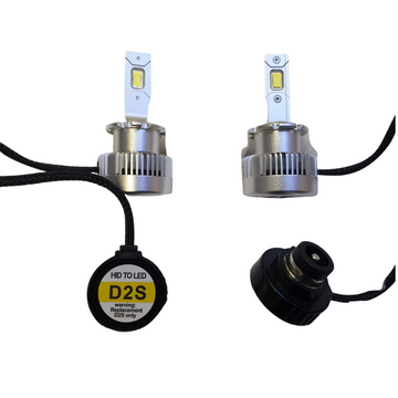 Kit de 2 becuri led conversie HID to LED D2S plug and play 70w 6000K 100% CANBUS