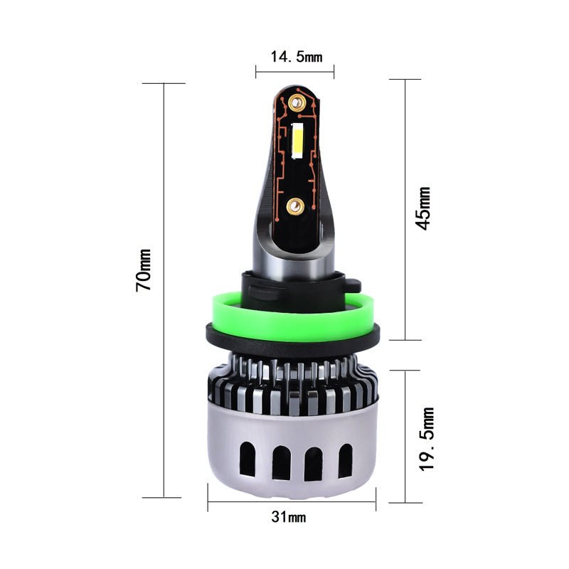 Set 2 becuri LED H7, F10, SuperLED, 120W, 9000Lm, 6000k, model 2023 - SoareOnline