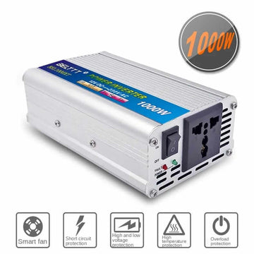 Invertor auto 1000W Belttt 12V – 230V AC, 220V BEL1000XT, sinus modificat