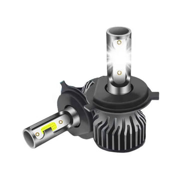 Becuri cu Led auto pentru faruri H4 super white F2 , DC 12-24V - 8000 Lumeni, IP67 6000k, led CSP