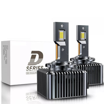 Set de 2 becuri led auto conversie xenon led D1S plug and play 35W, 10000lm, 6500k,  SOARE®