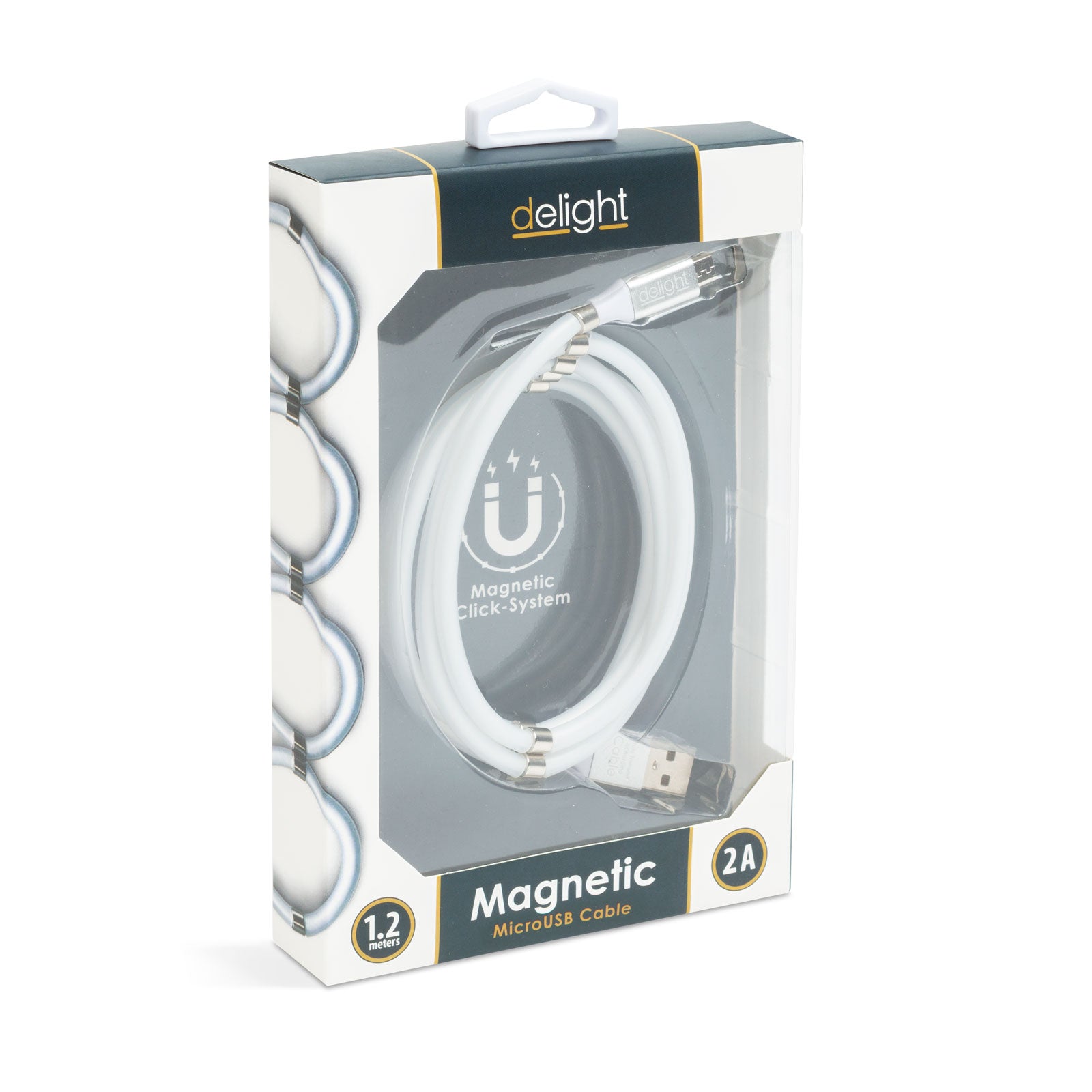 Cablu de date - MicroUSB - 2A - magnetic