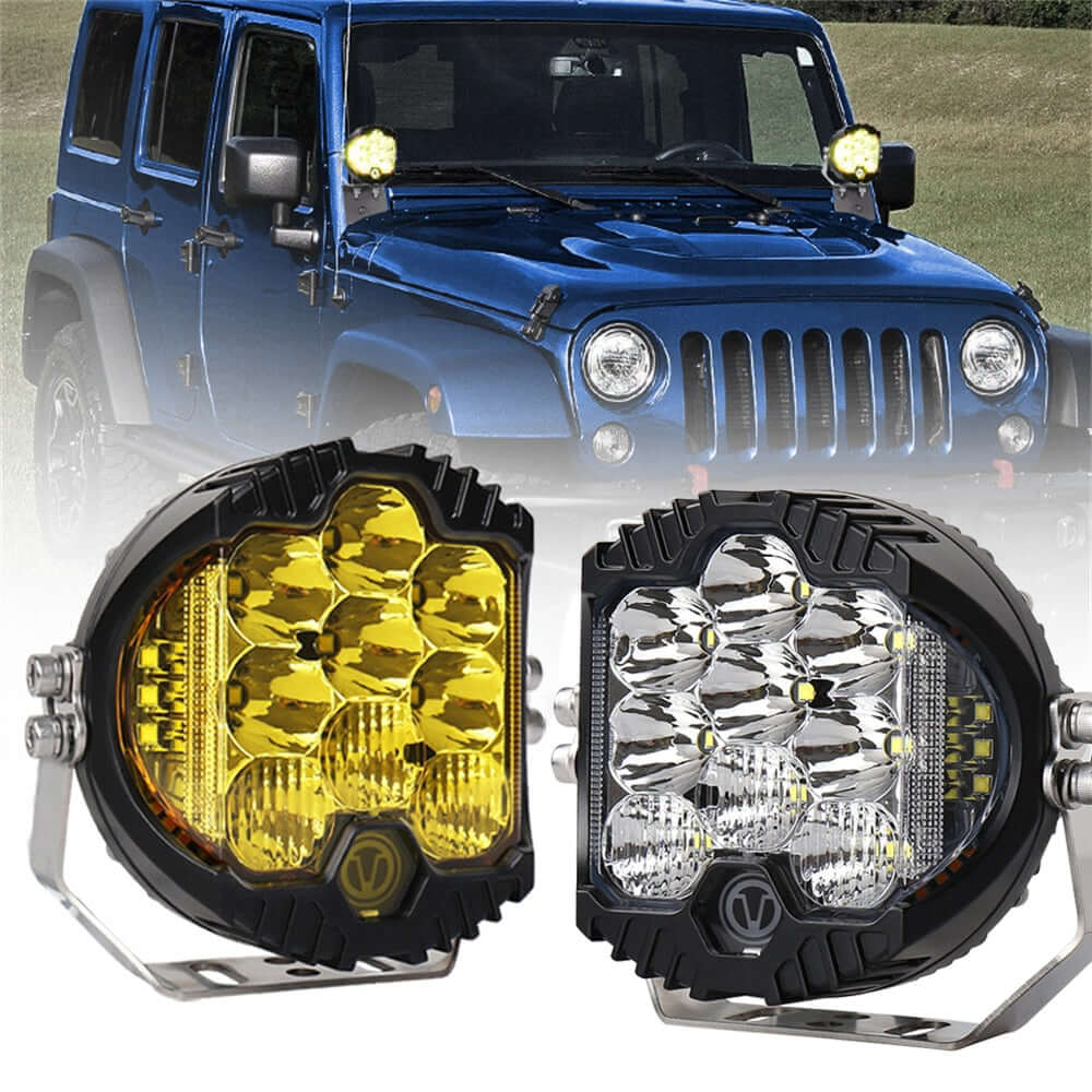 Proiector LED pentru offroad 4x4, Jeep, camion, mașini, SUV, 7 inch, 280W/1500lm, 5700-7000K 9V - 85V