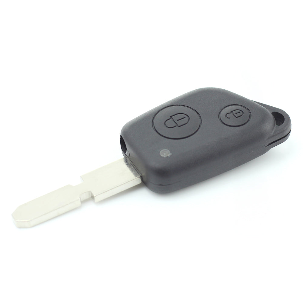 Citroen / Peugeot - Carcasa cheie cu 2 butoane, lama 4 "piste"