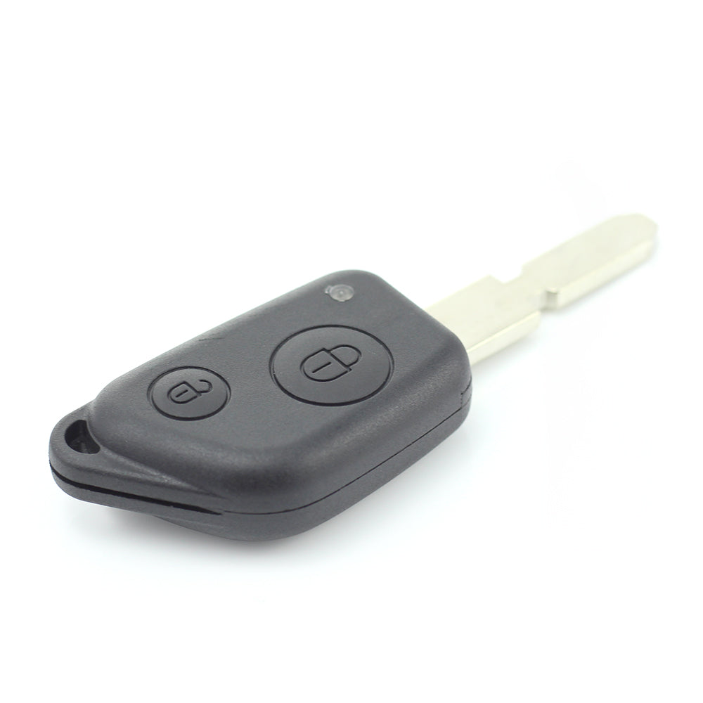 Citroen / Peugeot - Carcasa cheie cu 2 butoane, lama 4 "piste"