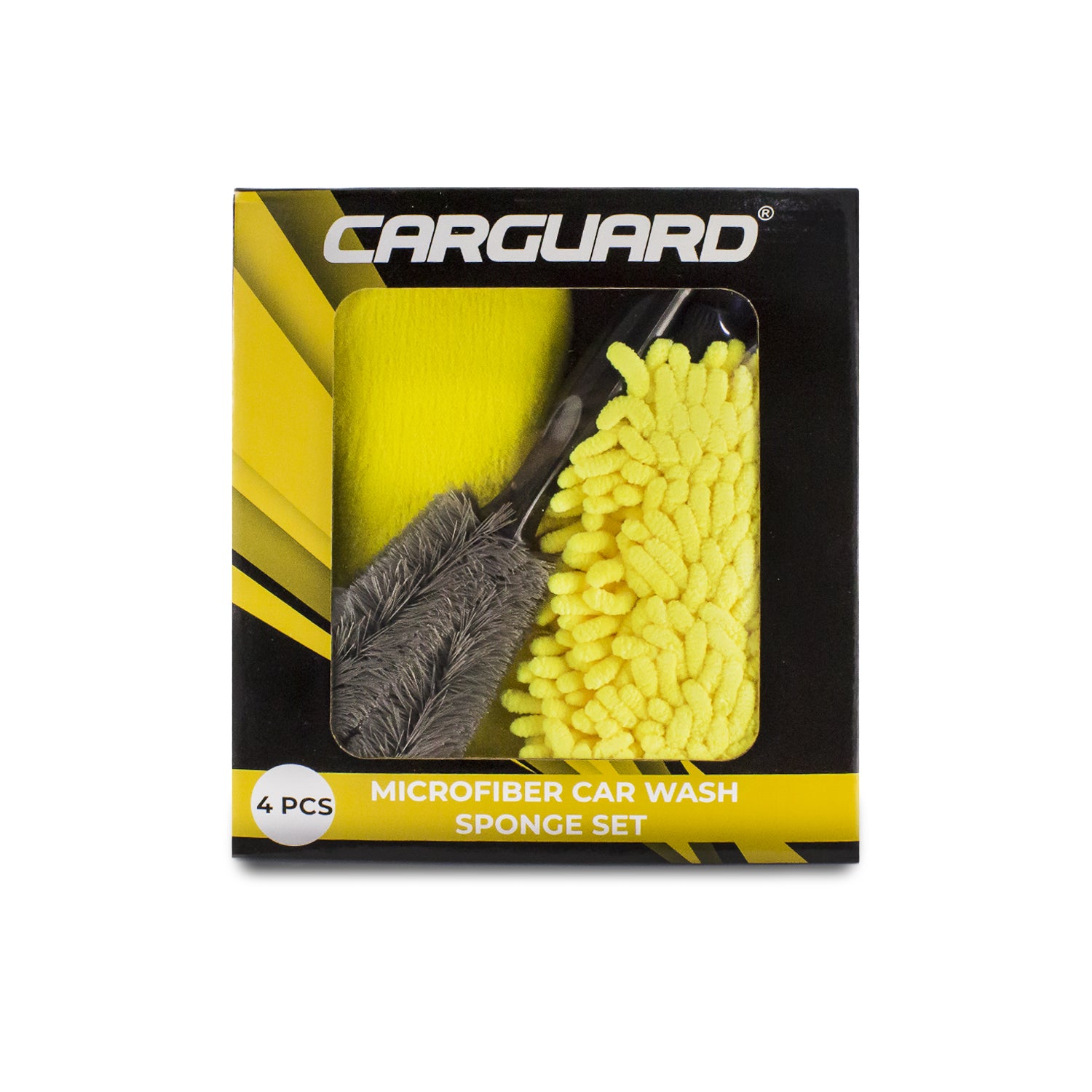 Set burete cu microfibre și perie - Carguard