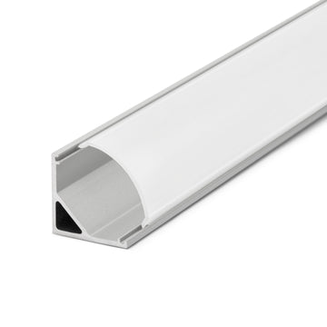 Profil din aluminiu pt. benzi LED 2000x16x16mm - rotunjit